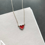 колье heart red