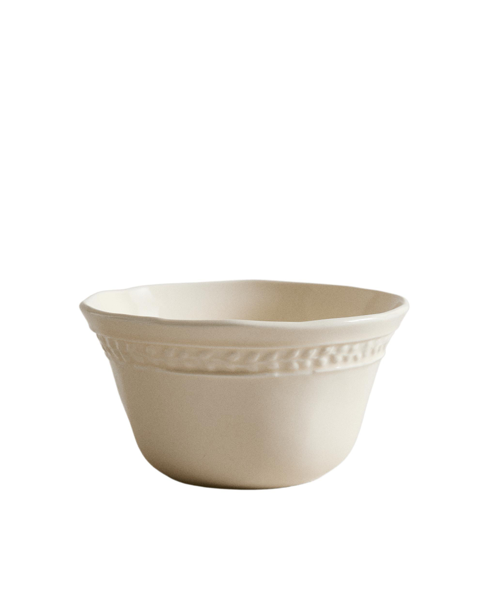 Zara Home миска из каменной керамики, цвет кремовый, 11.3 см