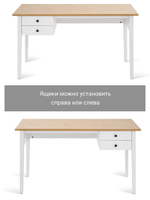 IKEA Письменный стол HEMNES,155*65*74, белый-коричневый, КЫМОР (ХЕМНЭС ИКЕА)