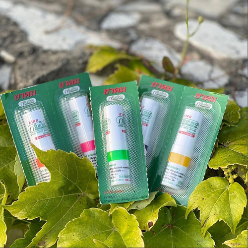 Тайский ингалятор Пой Сиан Inhaler Poy-sian 2 in 1 Green Herb