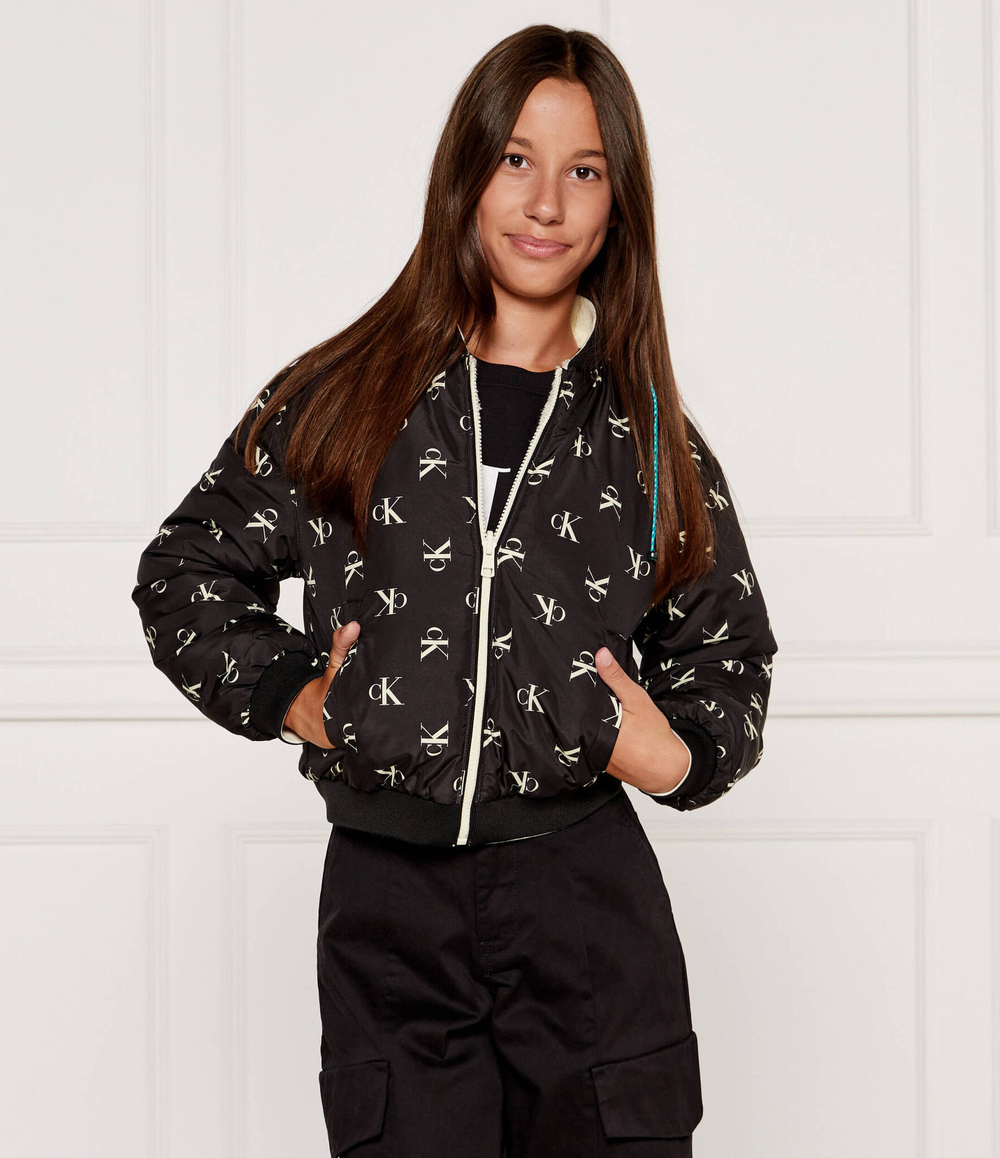 Двухсторонняя куртка бомбер Calvin Klein Jeans - черный(IG0IG02588)