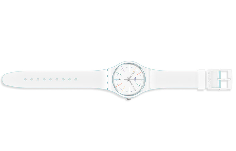 SWATCH Unisex White Watch SUOS404