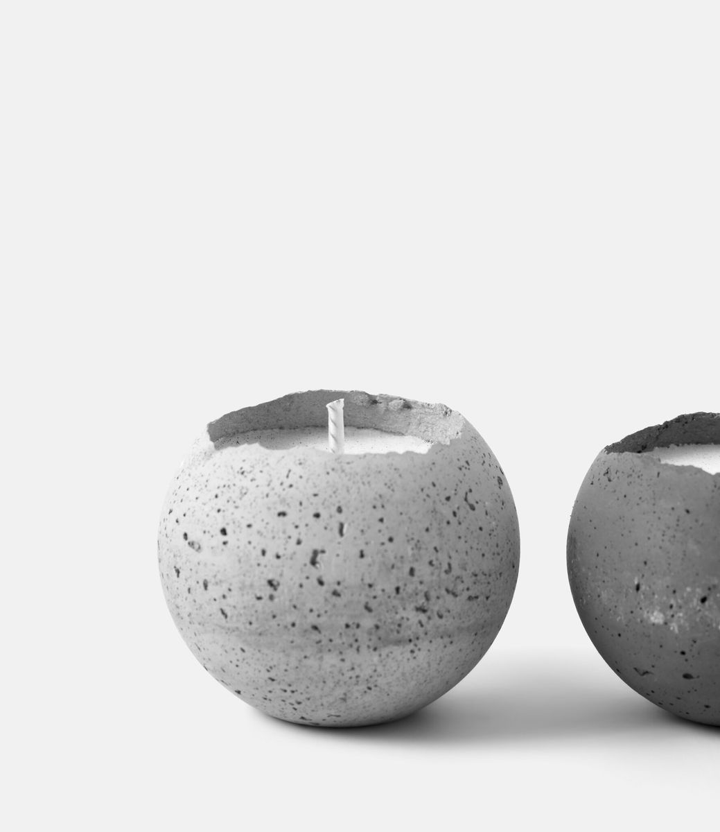 Konzuk Orbis Concrete Tealights S — набор свечей из бетона