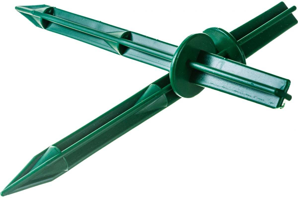 КОЛЫШЕК PALISAD 20СМ С УСТАНОВ.КОЛЬЦОМ Д/КРЕПЛЕНИЯ УКРЫВ.МАТ. И ПЛЕНКИ 10ШТ ЗЕЛЕНЫЙ 64433