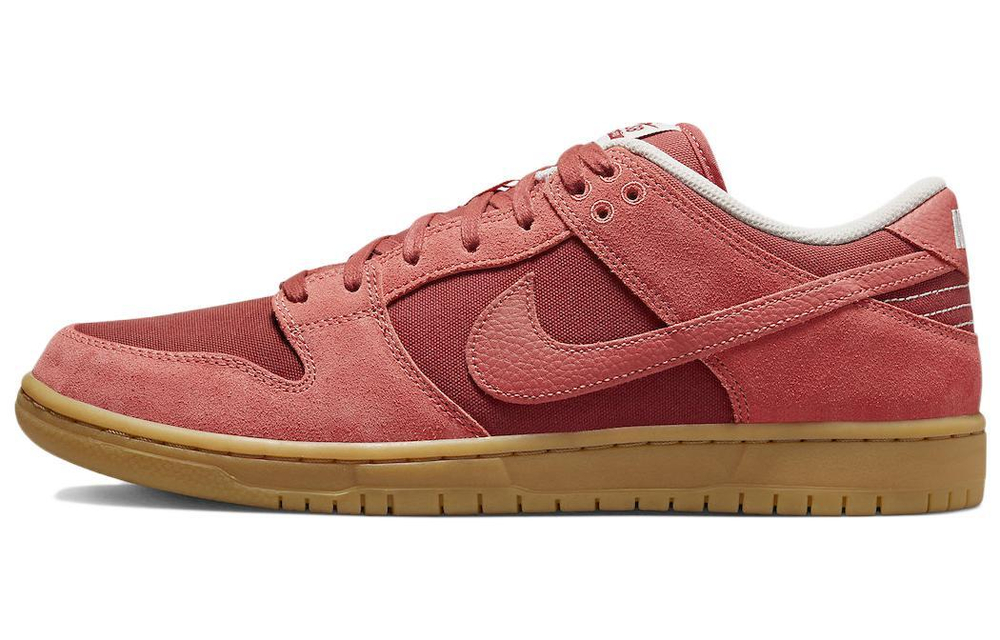 Nike Dunk SB "Red Gum" non-slip wear-resistant low-top sneakers for men and women the same red