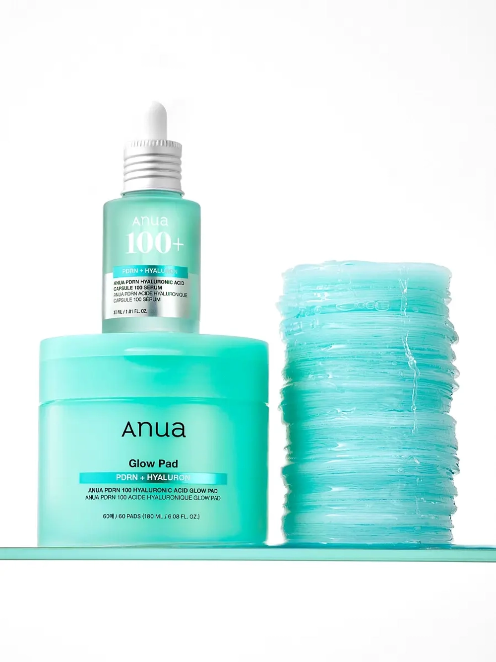 Anua Увлажняющие пэды с ПДРН и гиалуроновой кислотой для сияния кожи PDRN 100 Hyaluronic Acid Glow Pad 60 шт