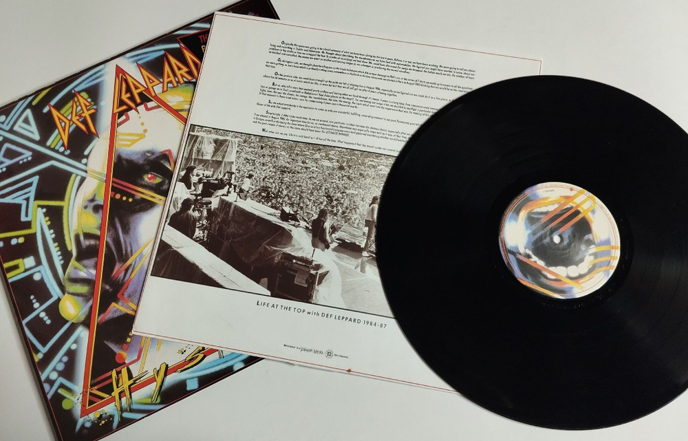 Винтажная виниловая пластинка LP Def Leppard Hysteria (Holland 1987) Pour Some Sugar On Me