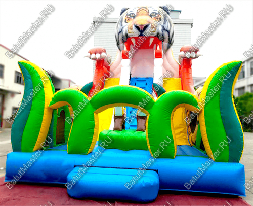 Надувная горка "Большой тигр", 12*6.5*8.5 м