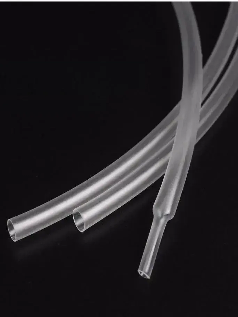 2-кратная термоусадочная трубка, 4 мм, черная, длиной 10 метров