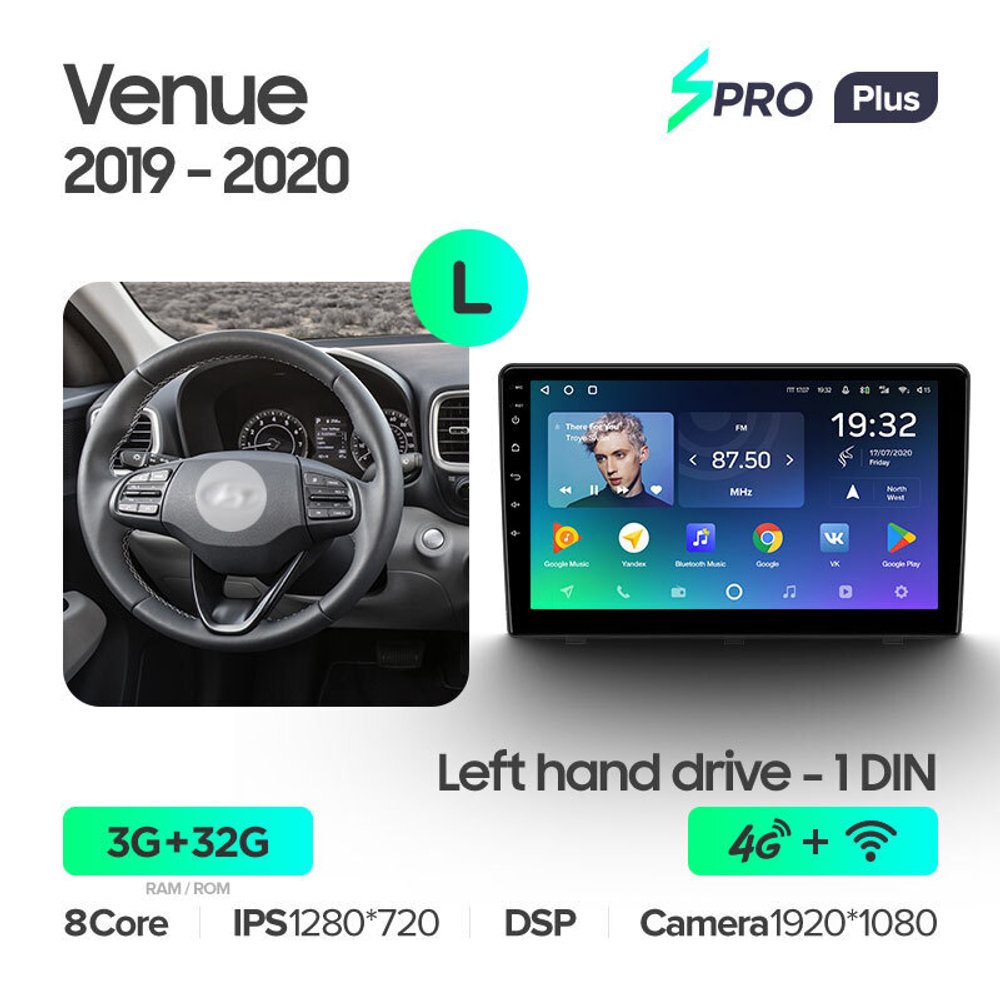 Teyes SPRO Plus 9" для Hyundai Venue 2019-2020