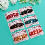 Заколка автомат «Calista - Mila», овал., 6 цветов, 9*2,5см (Кокетка)