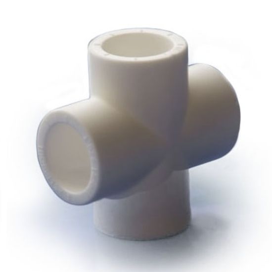 Крестовина Политэк 25 мм полипропиленовая