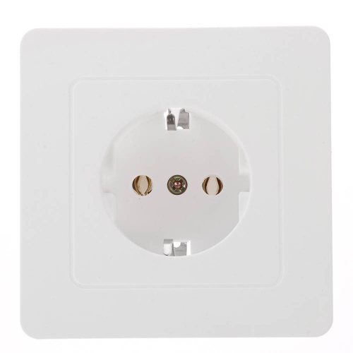Розетка скрытой установки с заз. Intro Style 2P+E Schuko, 16А-250В, IP20, белая