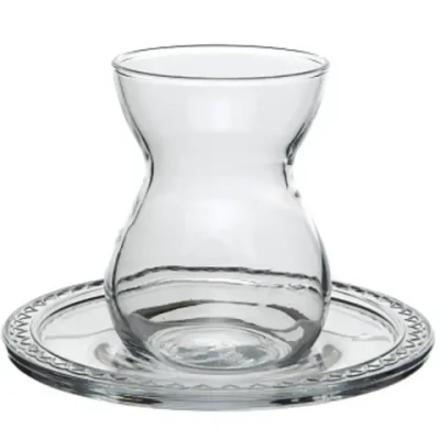 Чайный набор 12 предметов «ETNIK» (6стаканов 145мл+6блюдец) 96575