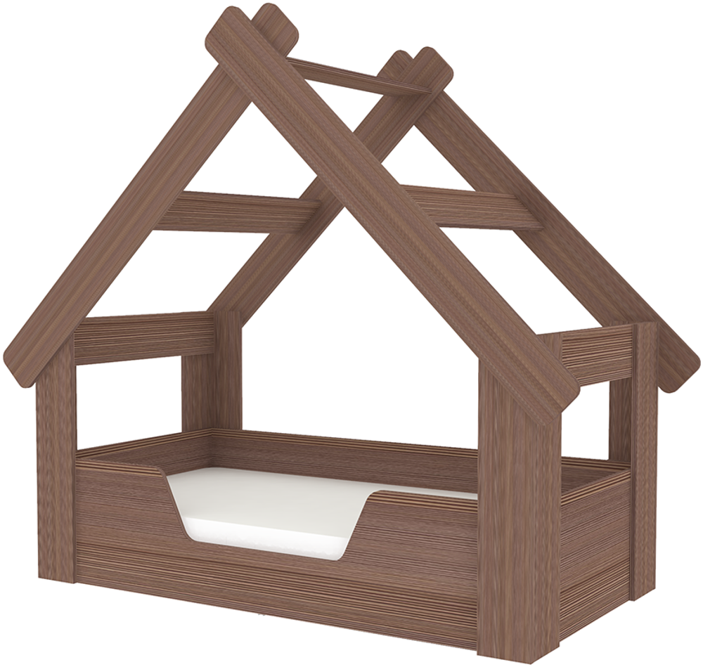 Кровать односпальная КарИВи Домик Кариви 2 Бодего Темный