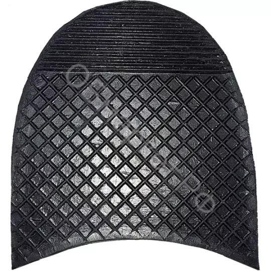 Каблуки мужские резиновые, 80х81 мм, чёрный