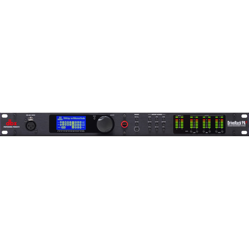 dbx DriveRack PA2 - спикер-процессор с возможностью беспроводного управления (Android, iOS, Mac)