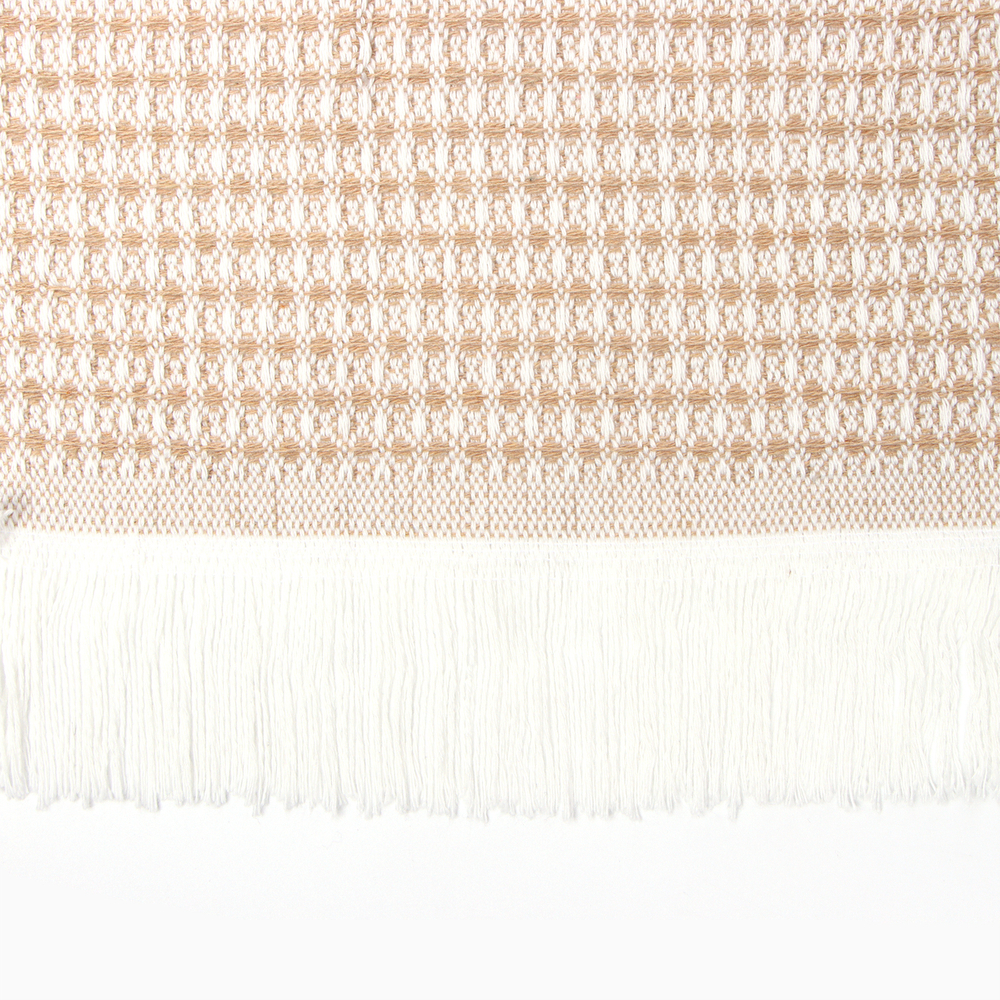 Плед Вафельный 130*180см , цв.бежевый,80%хлопок, 20% п/э