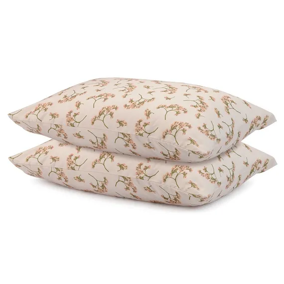 Набор из двух наволочек из сатина с принтом "Степное цветение" Prairie 50х70 см