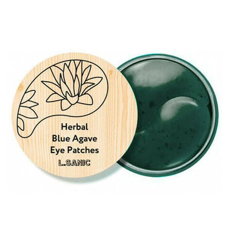 Гидрогелевые патчи L'SANIC Herbal Blue Agave Hydrogel Eye Patches 60 шт