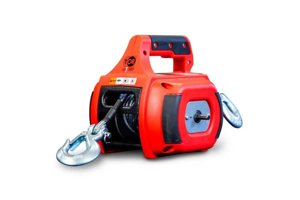 Лебедка автомобильная переносная под шуруповерт TOR SQ-500 225 кг 12 м (1002390) 1002390