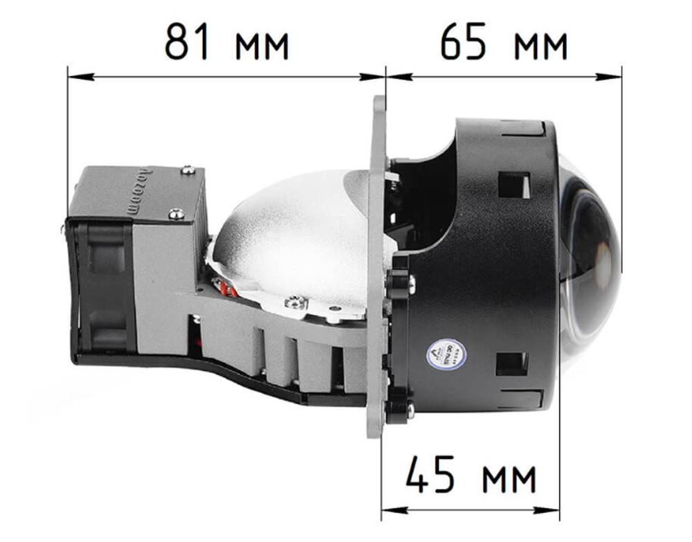 Билед модули Aozoom Truck Trailer (ALPD-1203) 24 вольта, 3.0 дюйма, 5500K, 24V, 58W/65W, крепление 3R (комплект, 2шт)