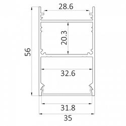 Накладной светильник 6063 LINE 3556 0412607