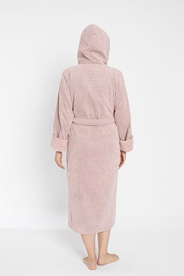 Халат женский махровый 4310 пудра NUSA Турция