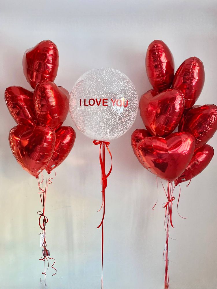 Воздушные гелиевые шарики с доставкой по Хабаровску снег №4752