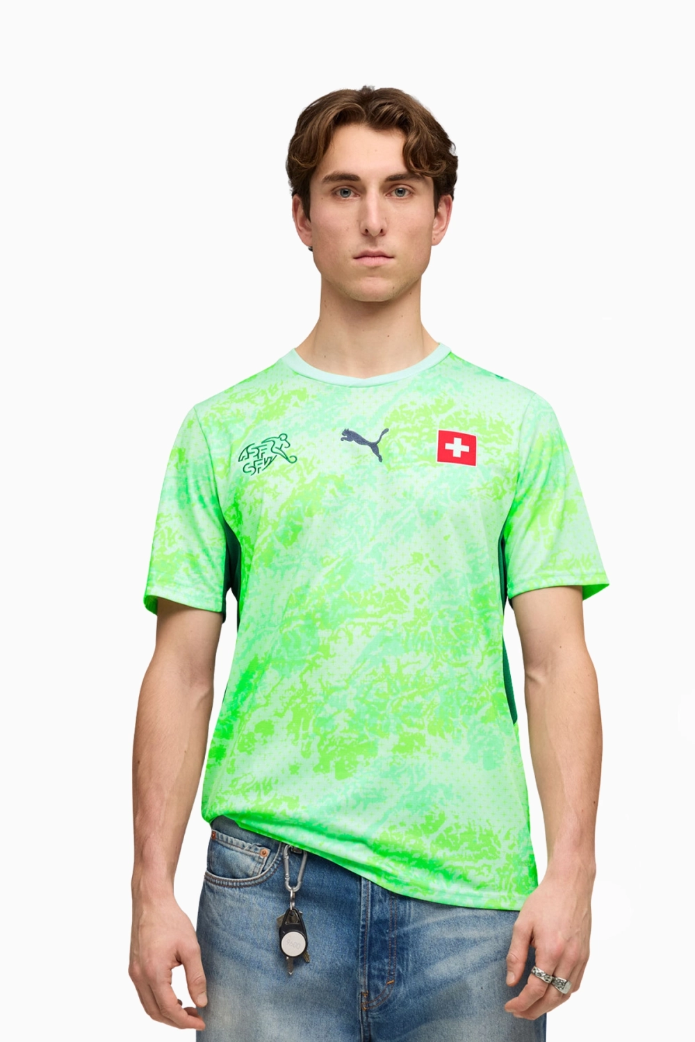 Футболка Puma Швейцария 2026 Away - зеленый