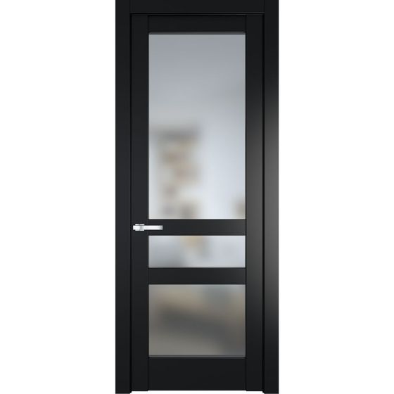 Межкомнатная дверь эмаль Profil Doors 3.5.2PD блэк остеклённая