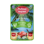 Филе курицы с лососем в соусе, 85г Родные корма Holistic food