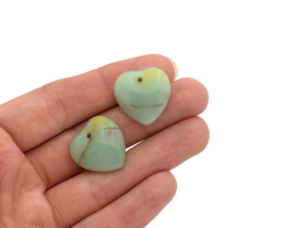 Подвеска "Сердце" 21мм, стекло