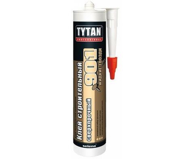 Клей строительный №901 Tytan Professional сверхпрочный, бежевый 390г