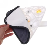 Швабра треугольная с отжимом, ручка 130 см цвет белый