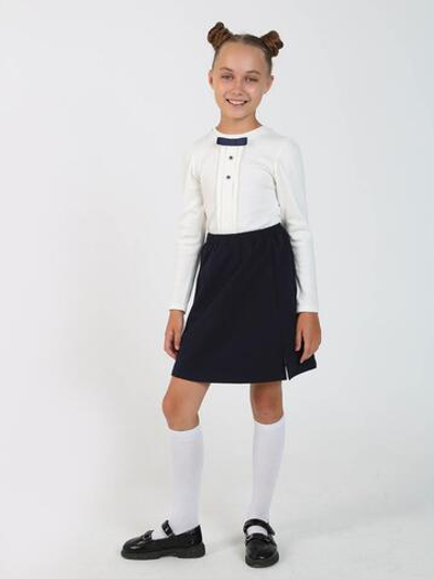 Юбка "Школа-6" темно-синий, р.128 (Ивашка)