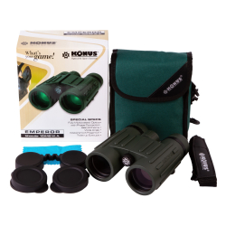 Бинокль Konus Emperor 10x42 WA Green — комплект поставки