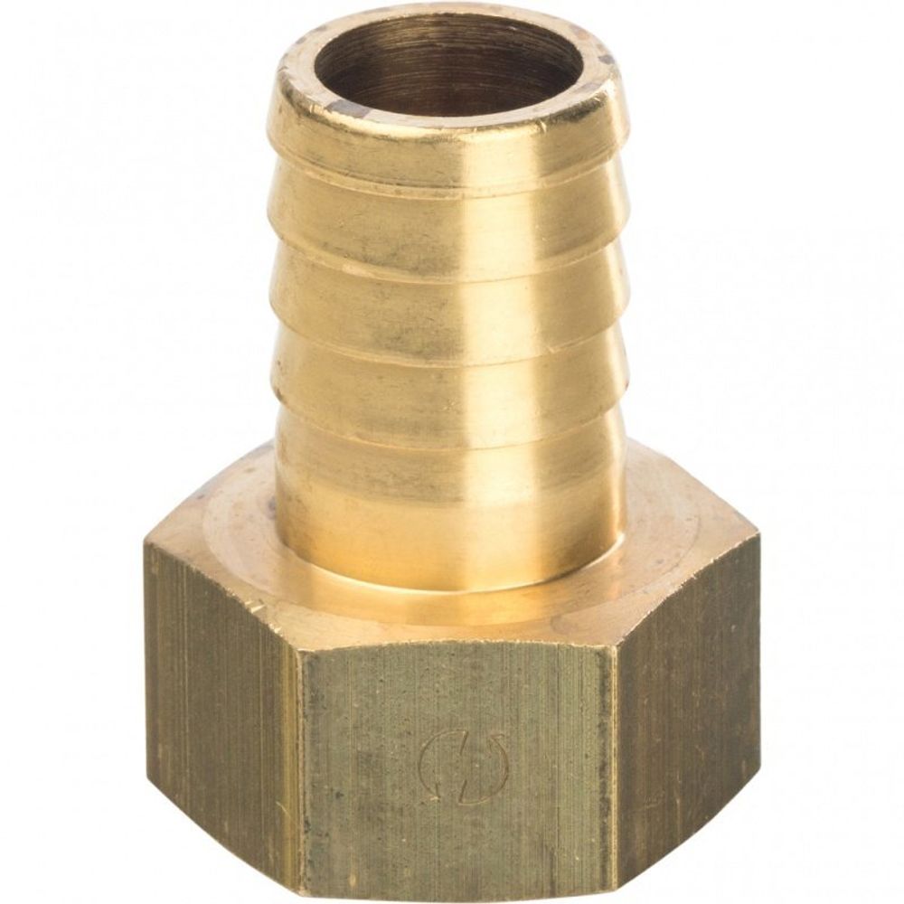 Штуцер 3/4 "-20 мм латунь , неразъемный , двойной
