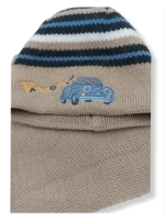 Шапка с шарфом детская для мальчика на весну и осень
