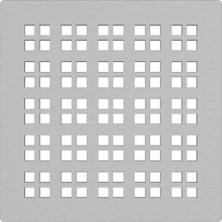 Решетка для cливных трапов Alca Plast MPV015 из нержавеющей стали 102×102 мм