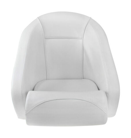 Кресло ROMEO мягкое, подставка, обивка белый винил