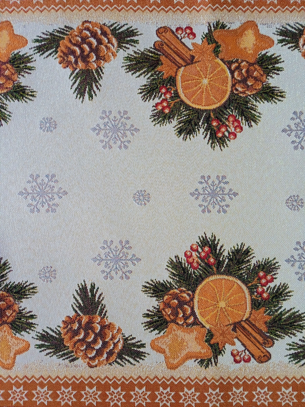 Гобеленовая столешница Апельсинки 45х100