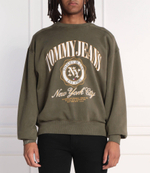Худи TJM BOXY LUXE VARSITY CREW Tommy Jeans - зеленый(DM0DM17798)
