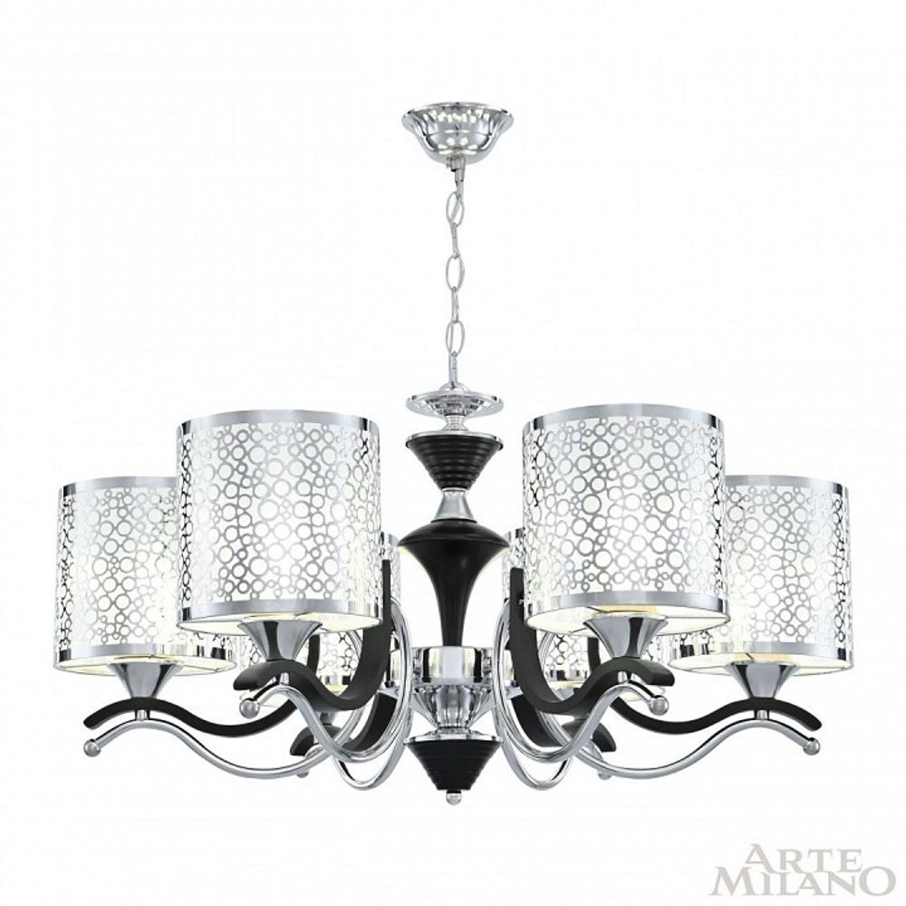 Подвесная люстра Arte Milano Florentia-6787 306787/6 Bk/Ni
