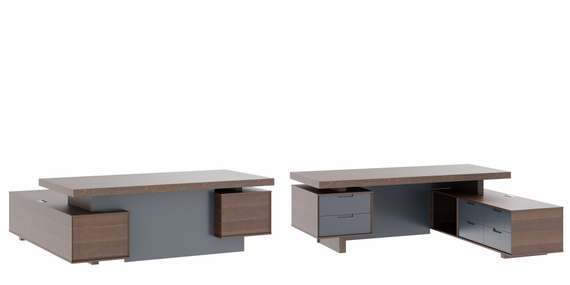 Стол письменный с тумбами,