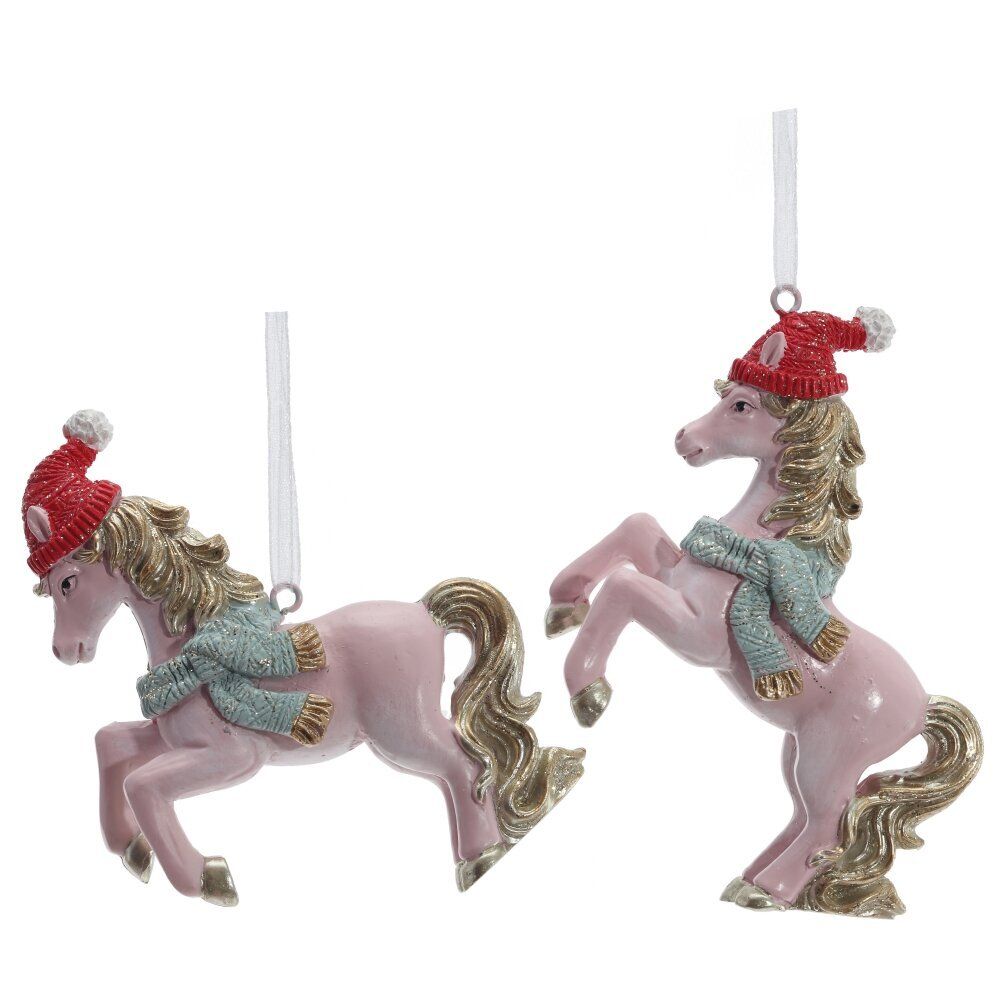 GAEM Фигурка декоративная подвесная "Лошадка", L8 W2,5 H9 см, 2в.