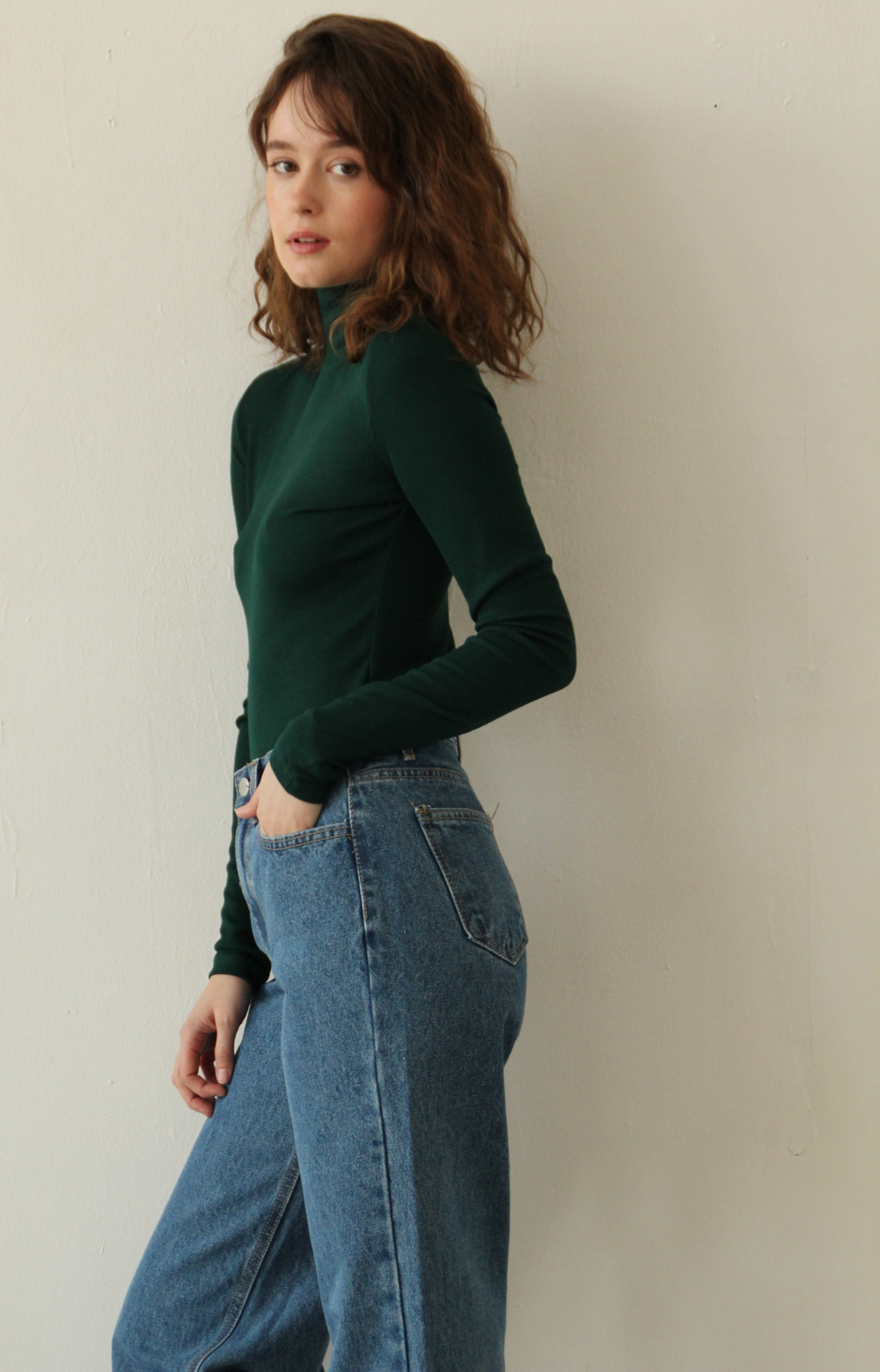 Лонгслив-водолазка женский