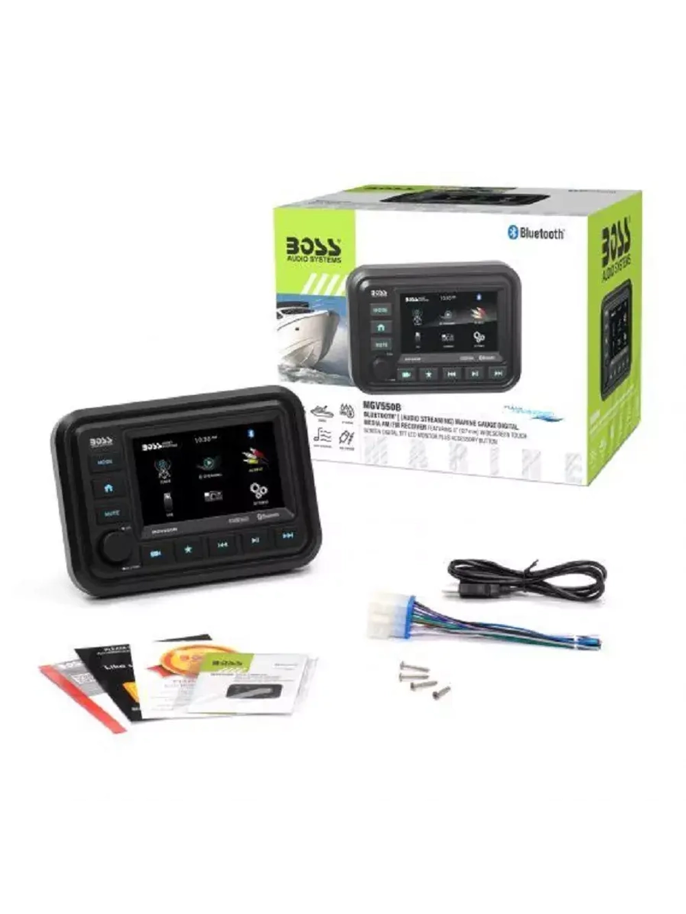 Морская магнитола Boss Audio 60W x 4. (no CD/DVD) 5"