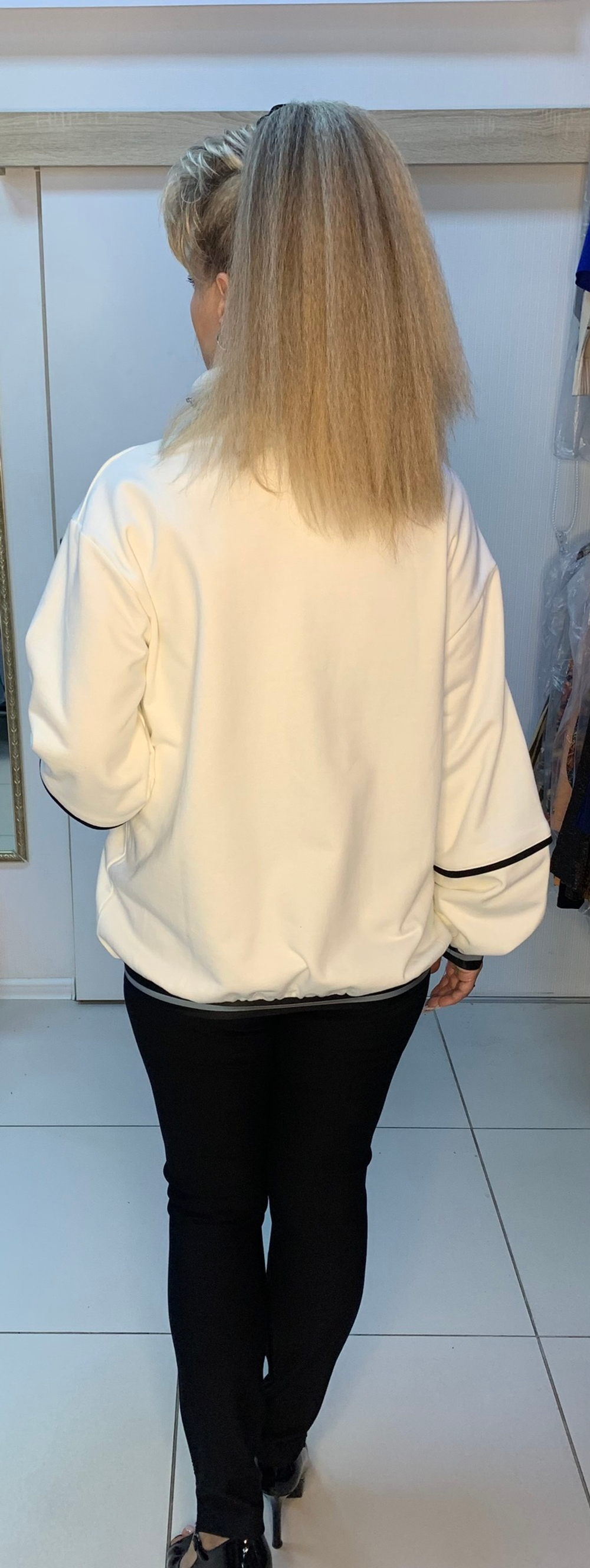 Джемпер-толстовка с 2 молниями и надписью