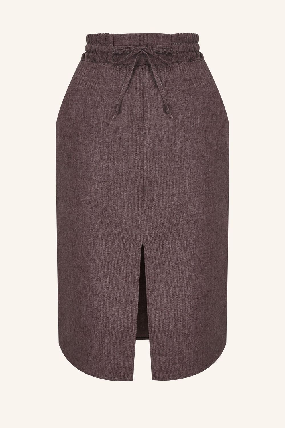 Юбка на кулиске бордо шерсть